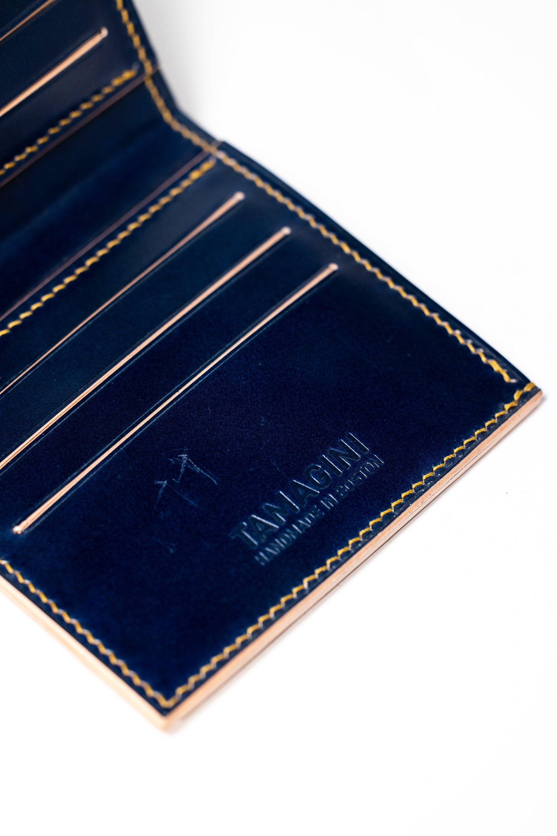 SAMPLE The Tremont Wallet - Deep Blue Shell Cordovan