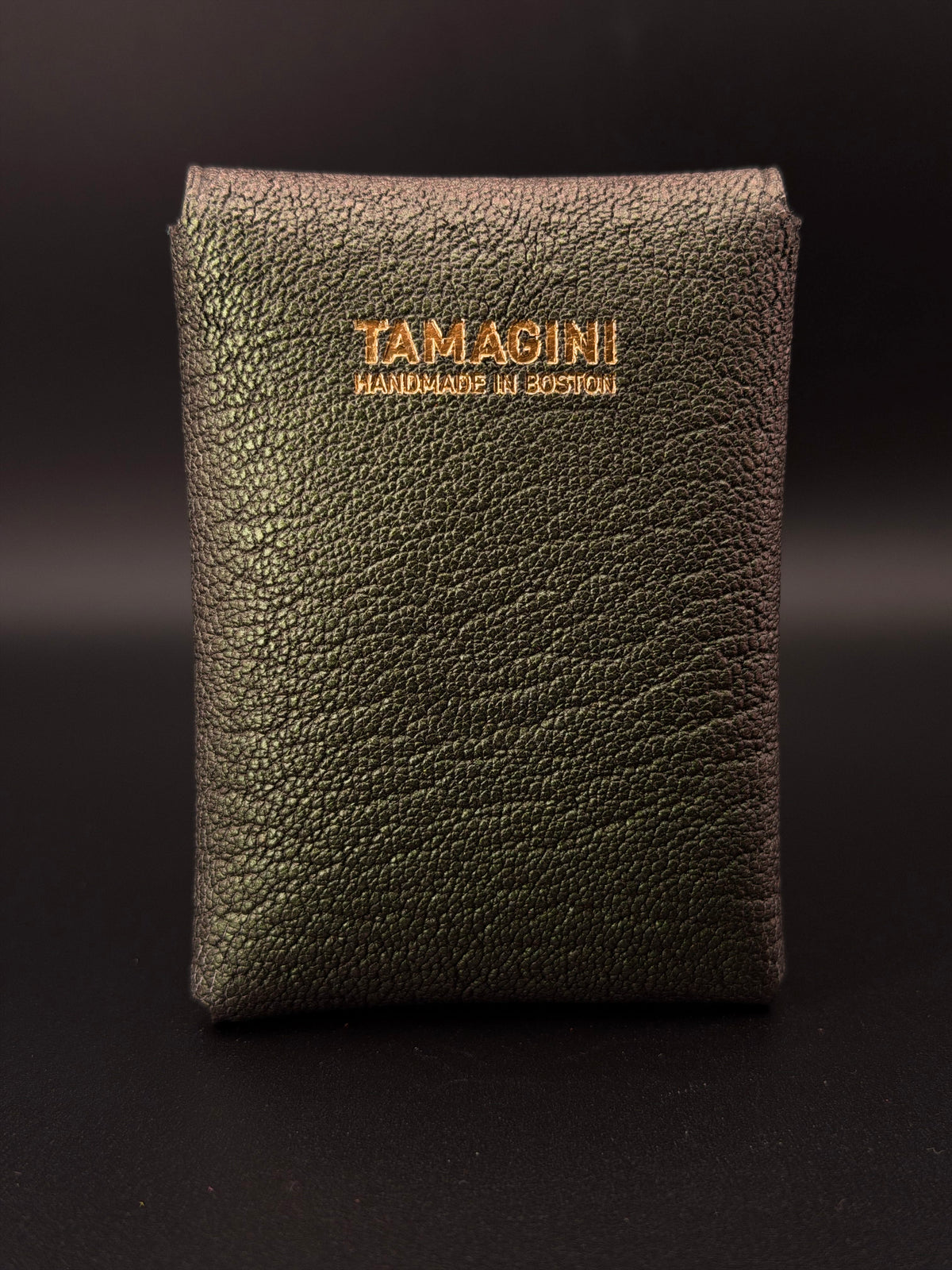 The Vert Wallet - Iridescent Kiwi French Goatskin