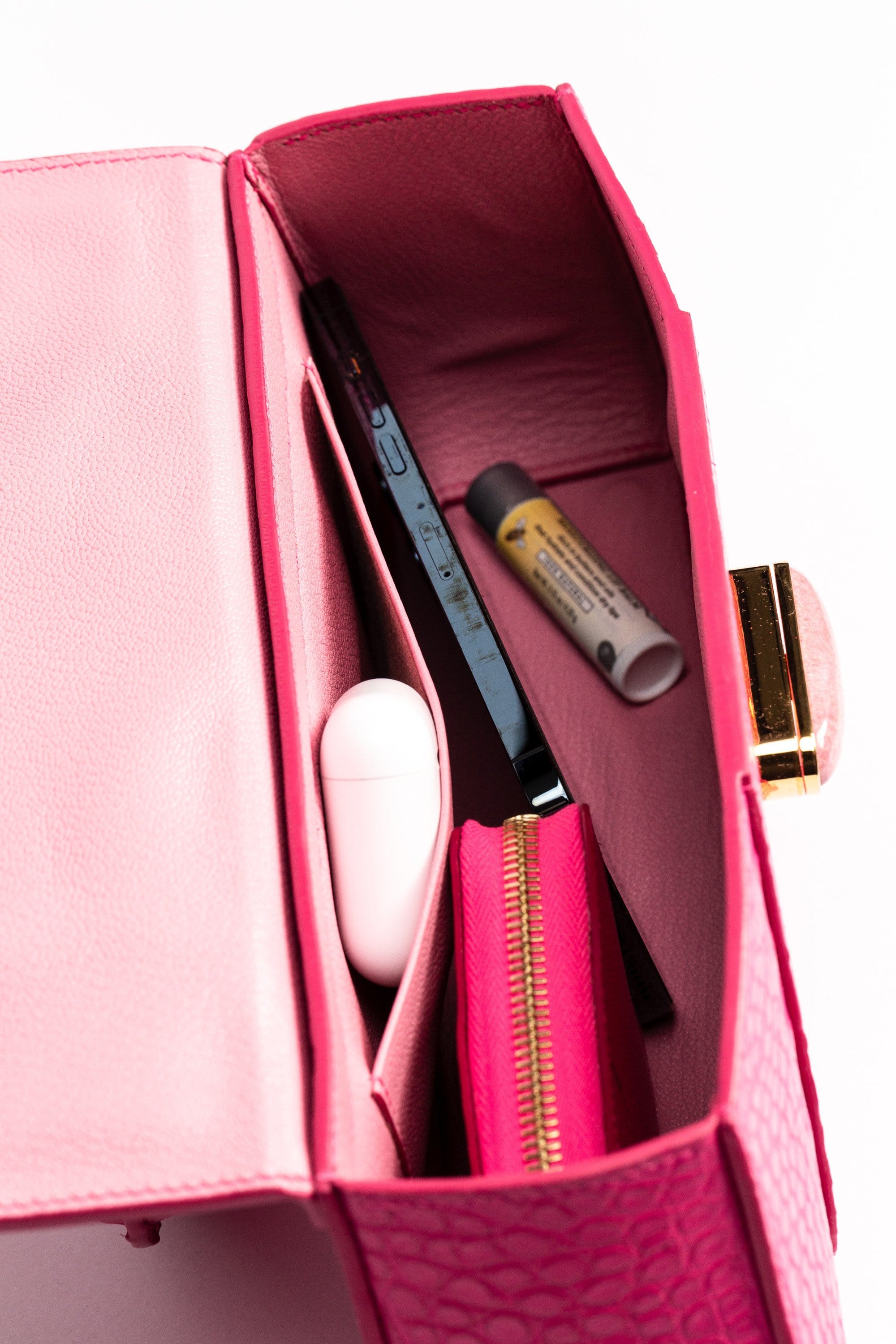 Tamagini Leather The Symphony Bag - Hot Pink American Alligator | Tamagini Leather