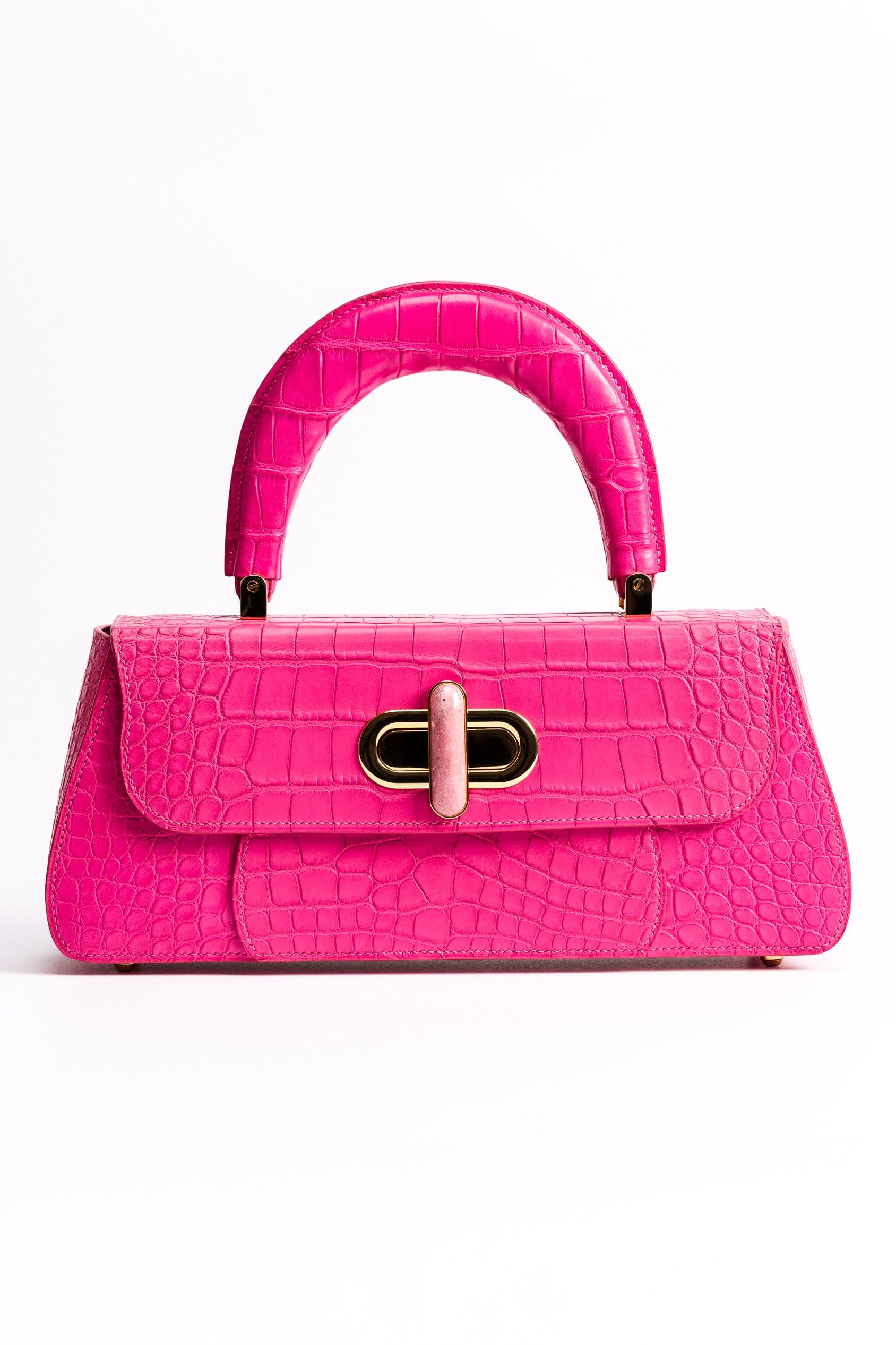 Tamagini Leather The Symphony Bag - Hot Pink American Alligator | Tamagini Leather