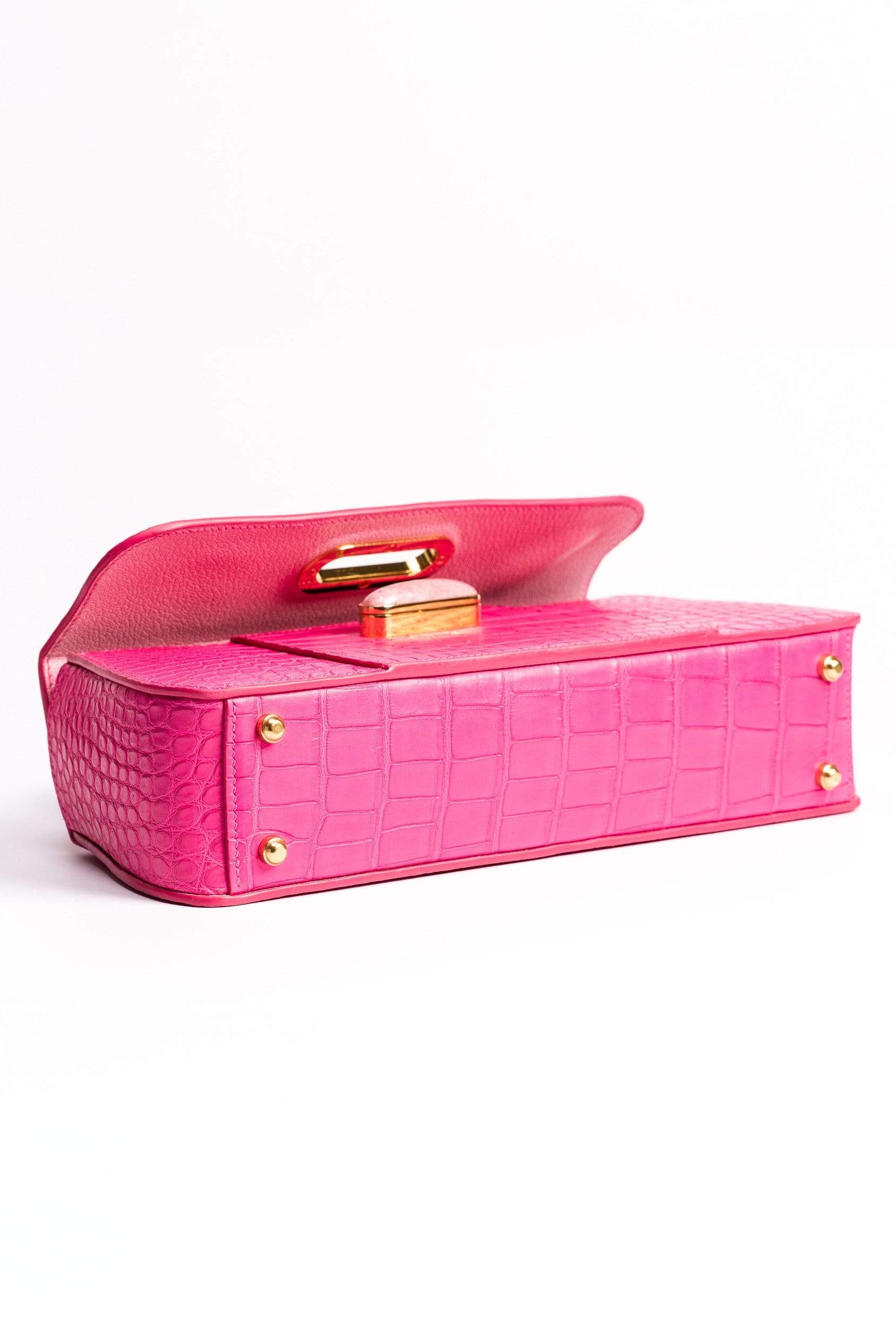 Tamagini Leather The Symphony Bag - Hot Pink American Alligator | Tamagini Leather