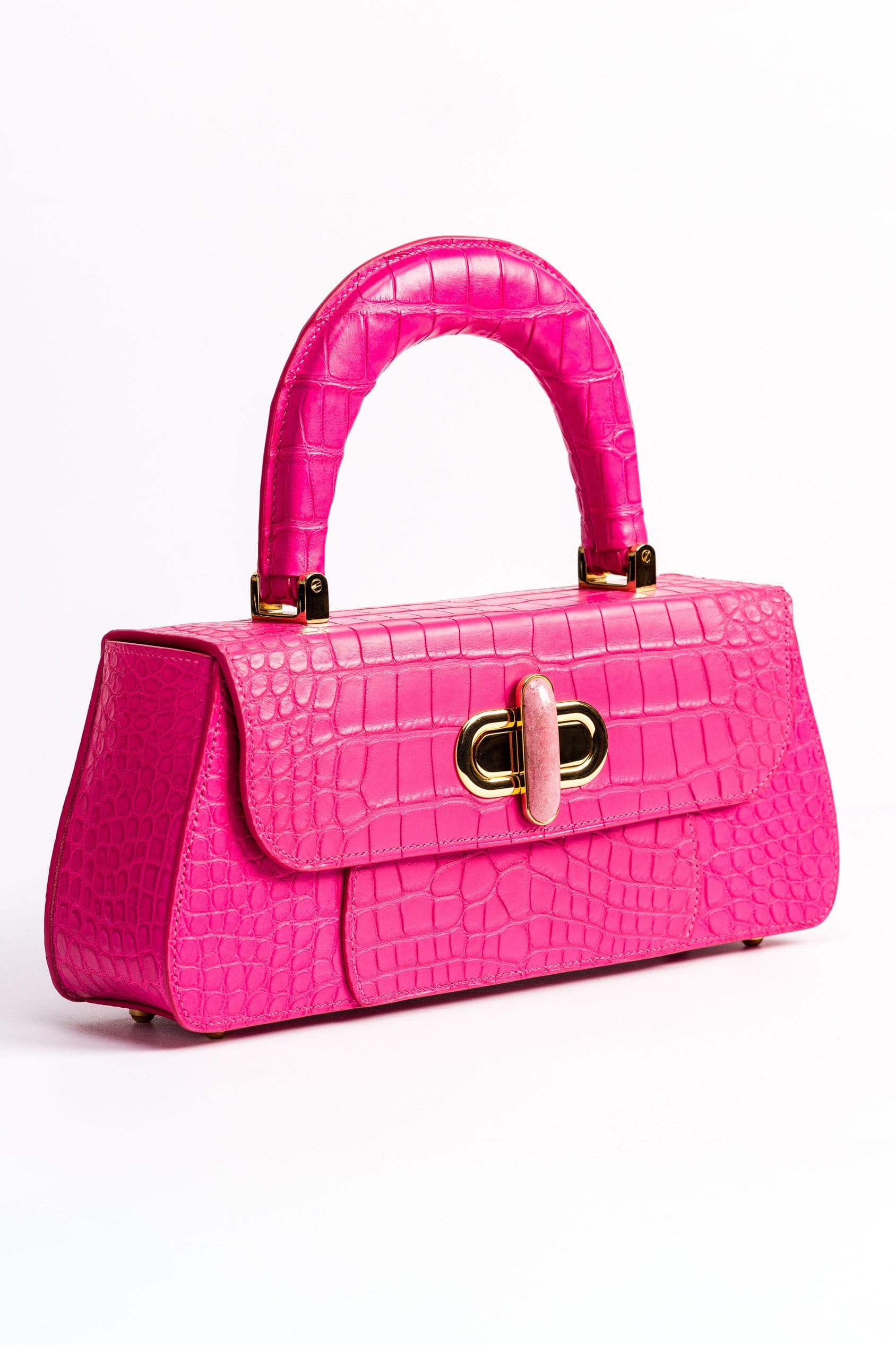 Tamagini Leather The Symphony Bag - Hot Pink American Alligator | Tamagini Leather