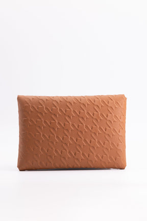 The Kenneth Envelope Card Wallet - Gold Embossed Houndstooth