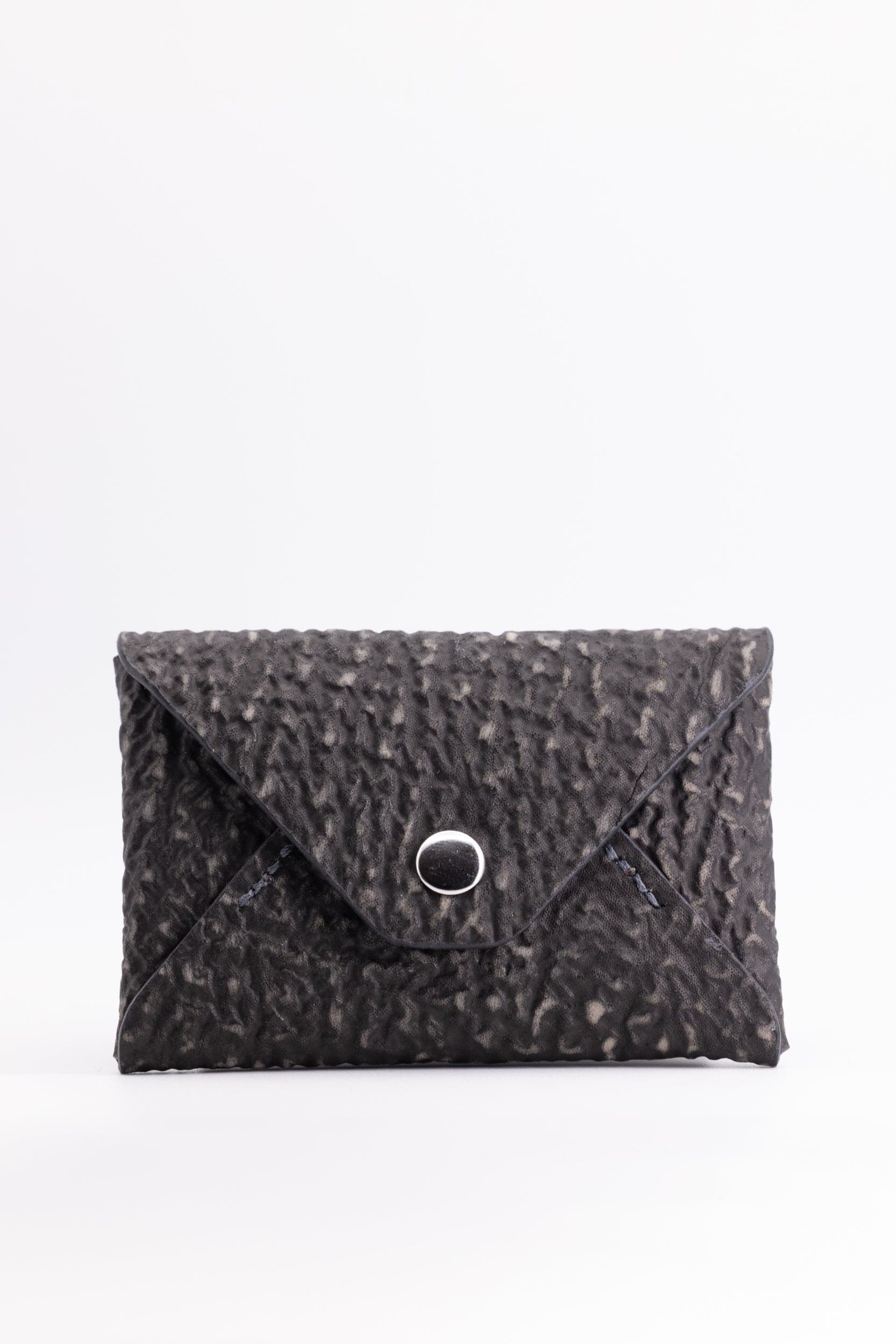 The Kenneth Envelope Card Wallet - Black and Grey Shark