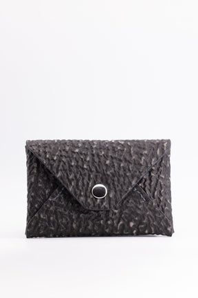 The Kenneth Envelope Card Wallet - Black and Grey Shark