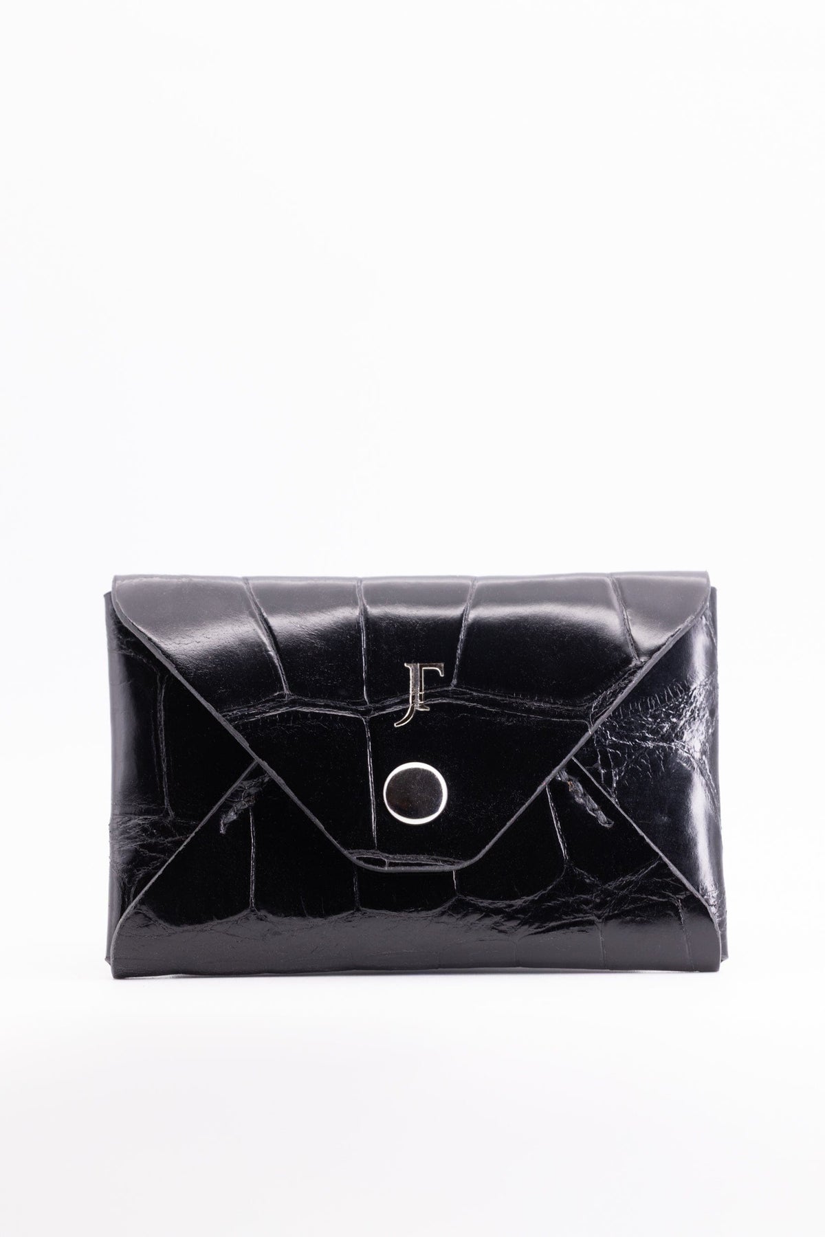 The Kenneth Envelope Card Wallet - Millennium Black Alligator