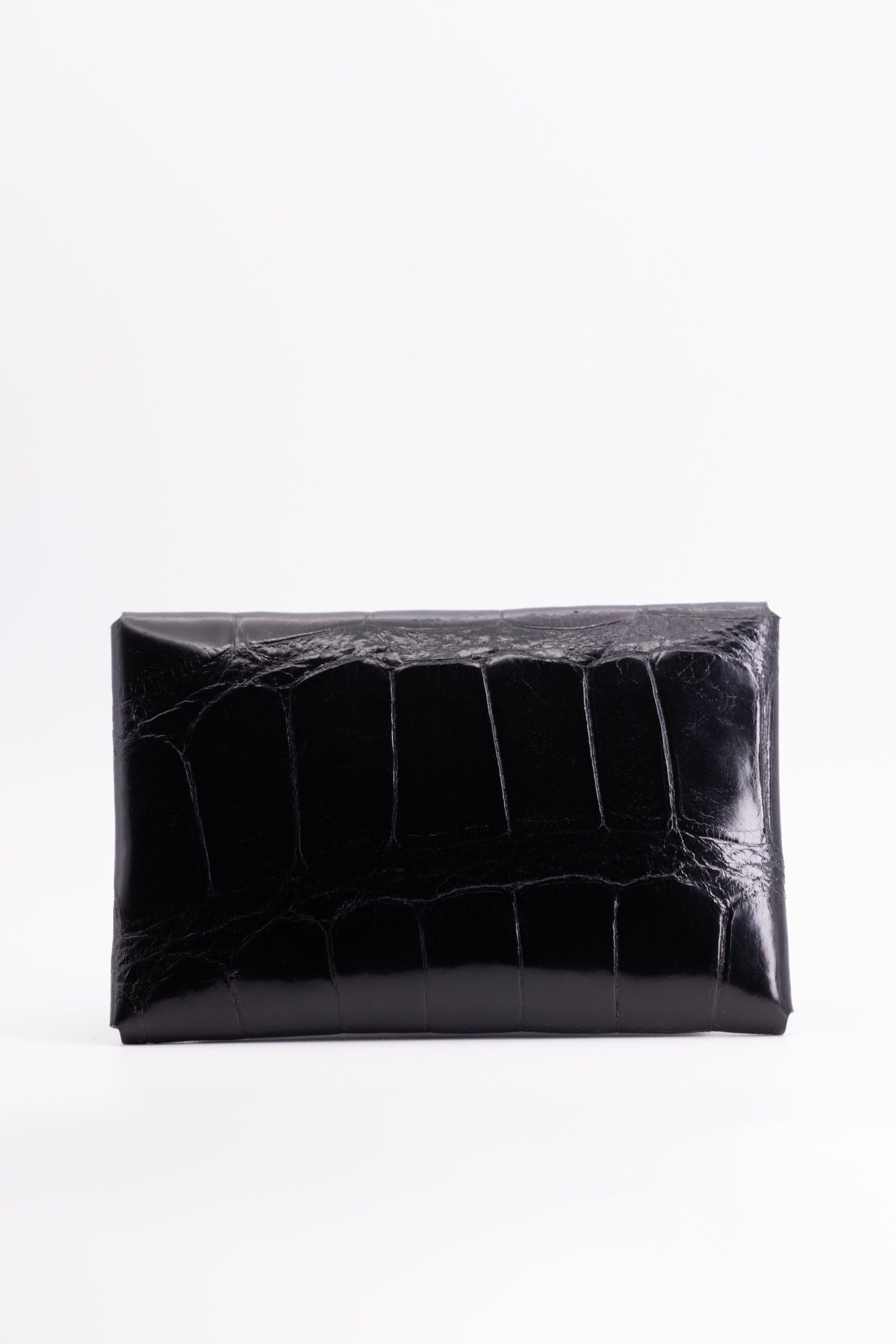 The Kenneth Envelope Card Wallet - Millennium Black Alligator