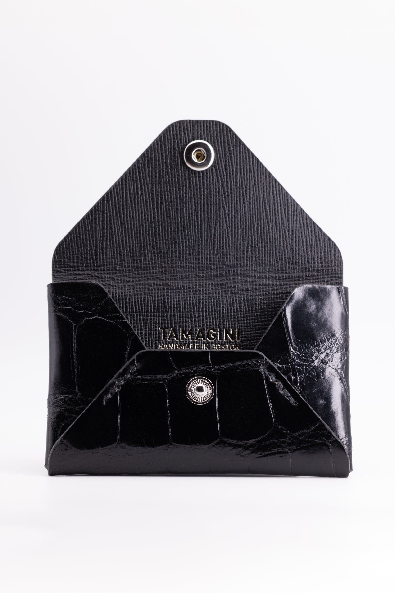 The Kenneth Envelope Card Wallet - Millennium Black Alligator