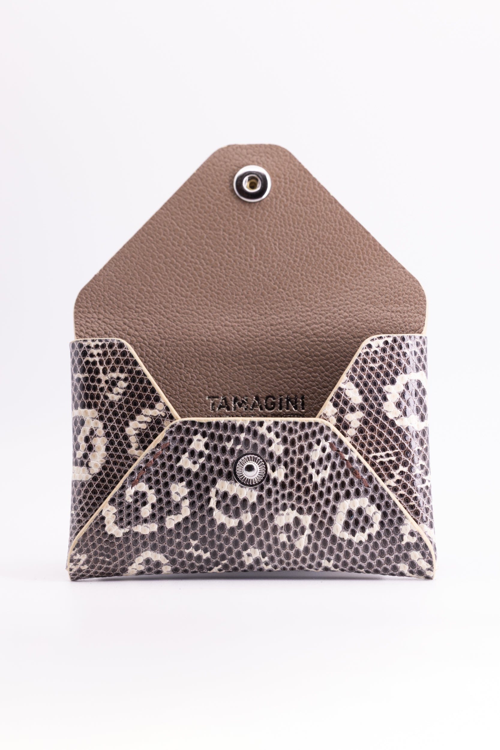 The Kenneth Envelope Card Wallet - Natural Ring Lizard