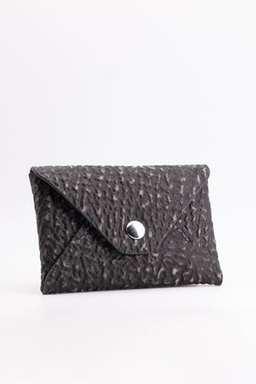 The Kenneth Envelope Card Wallet - Black and Grey Shark