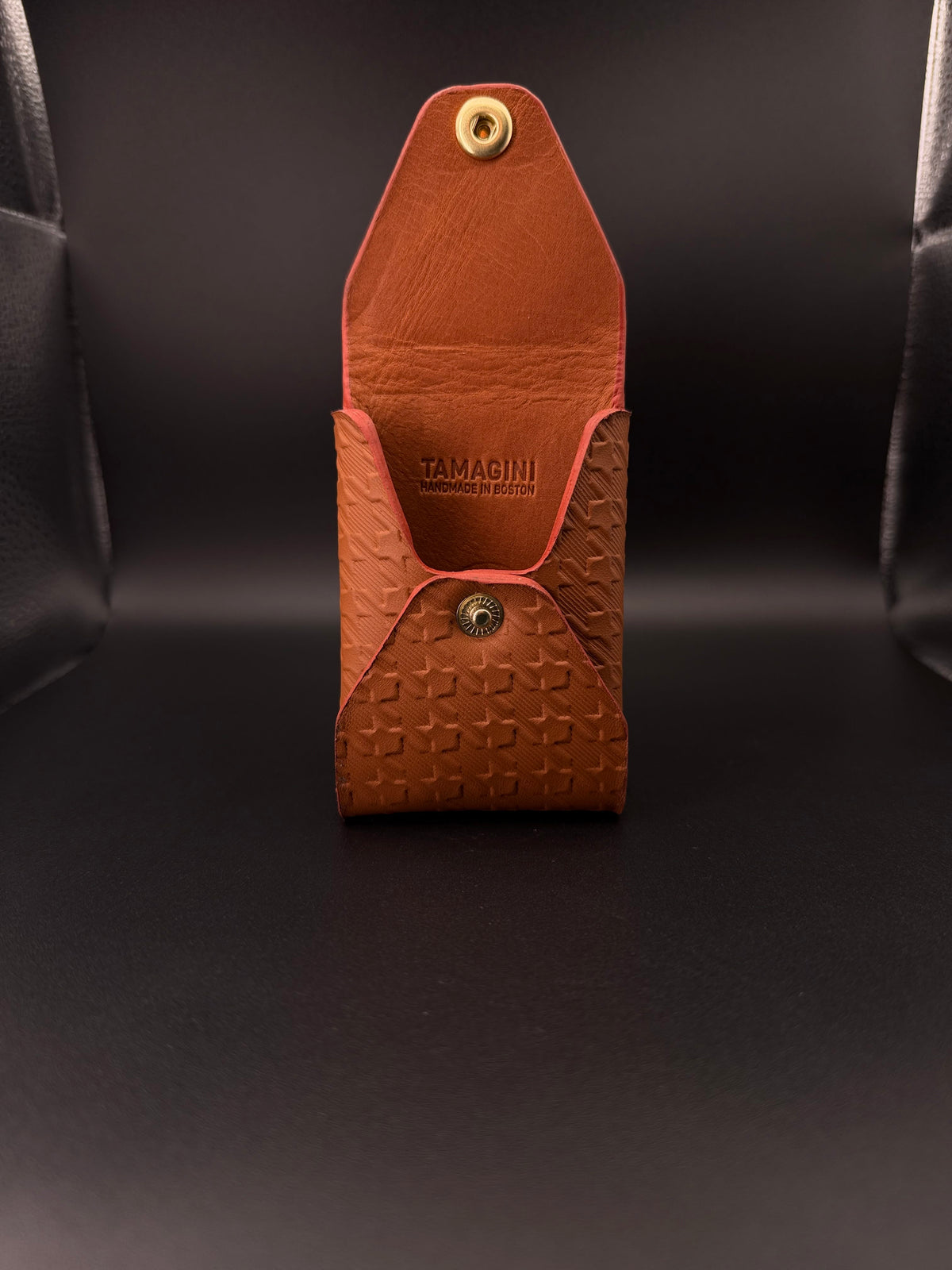 The Vert Wallet - Gold Embossed Houndstooth
