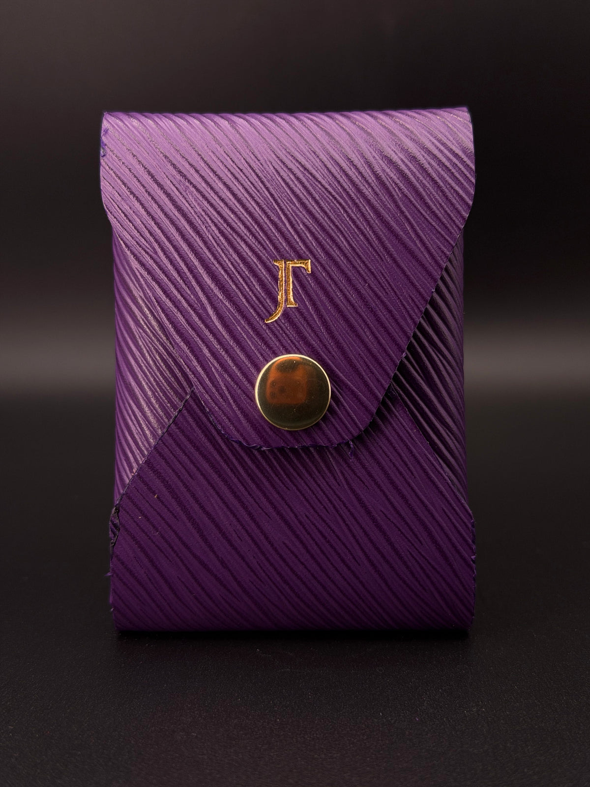 The Vert Wallet - Purple Epi Calfskin
