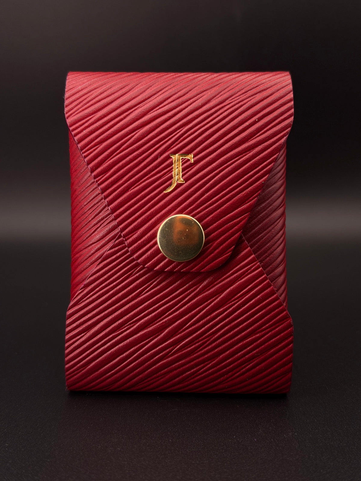 The Vert Wallet - Red Epi Calfskin