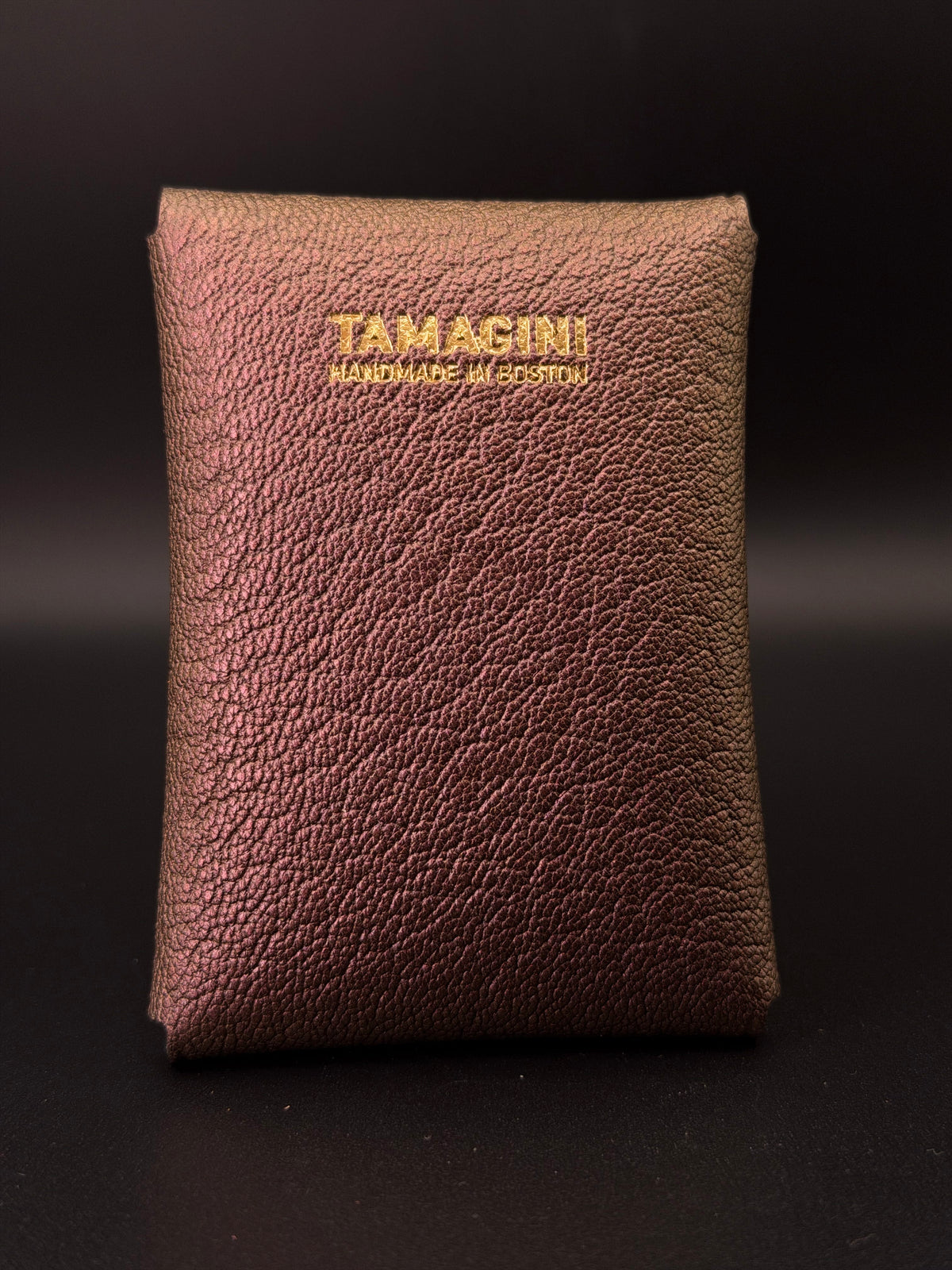 The Vert Wallet - Iridescent Peach French Goatskin