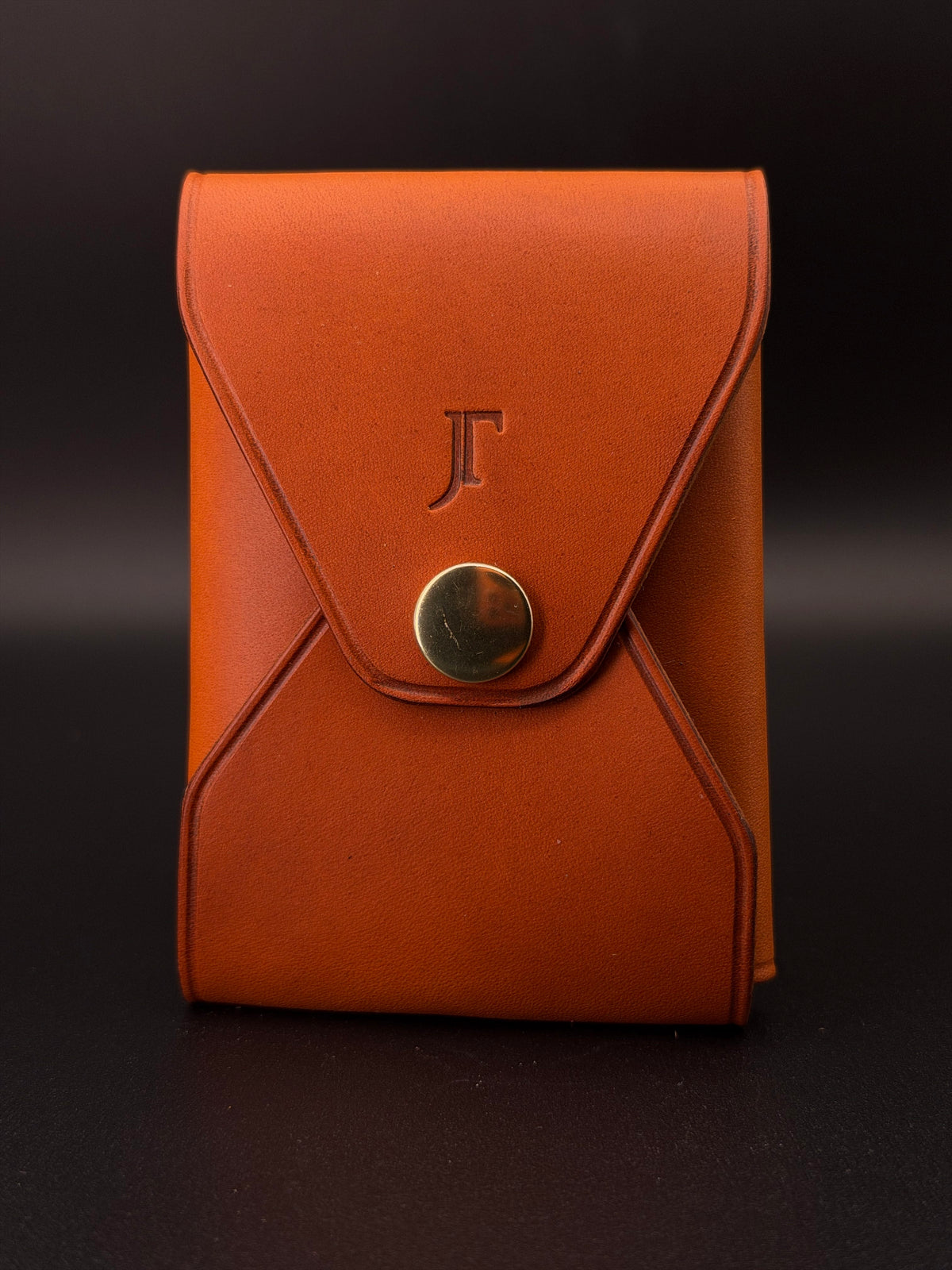 The Vert Wallet - Gold Smooth Italian Calfskin