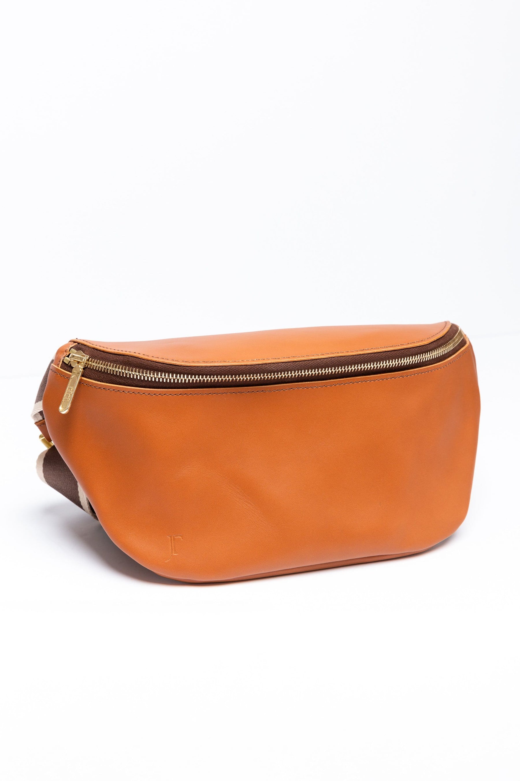 Tamagini Leather Fort Point Fanny Pack in Cognac Vachetta Calfskin | Tamagini Leather