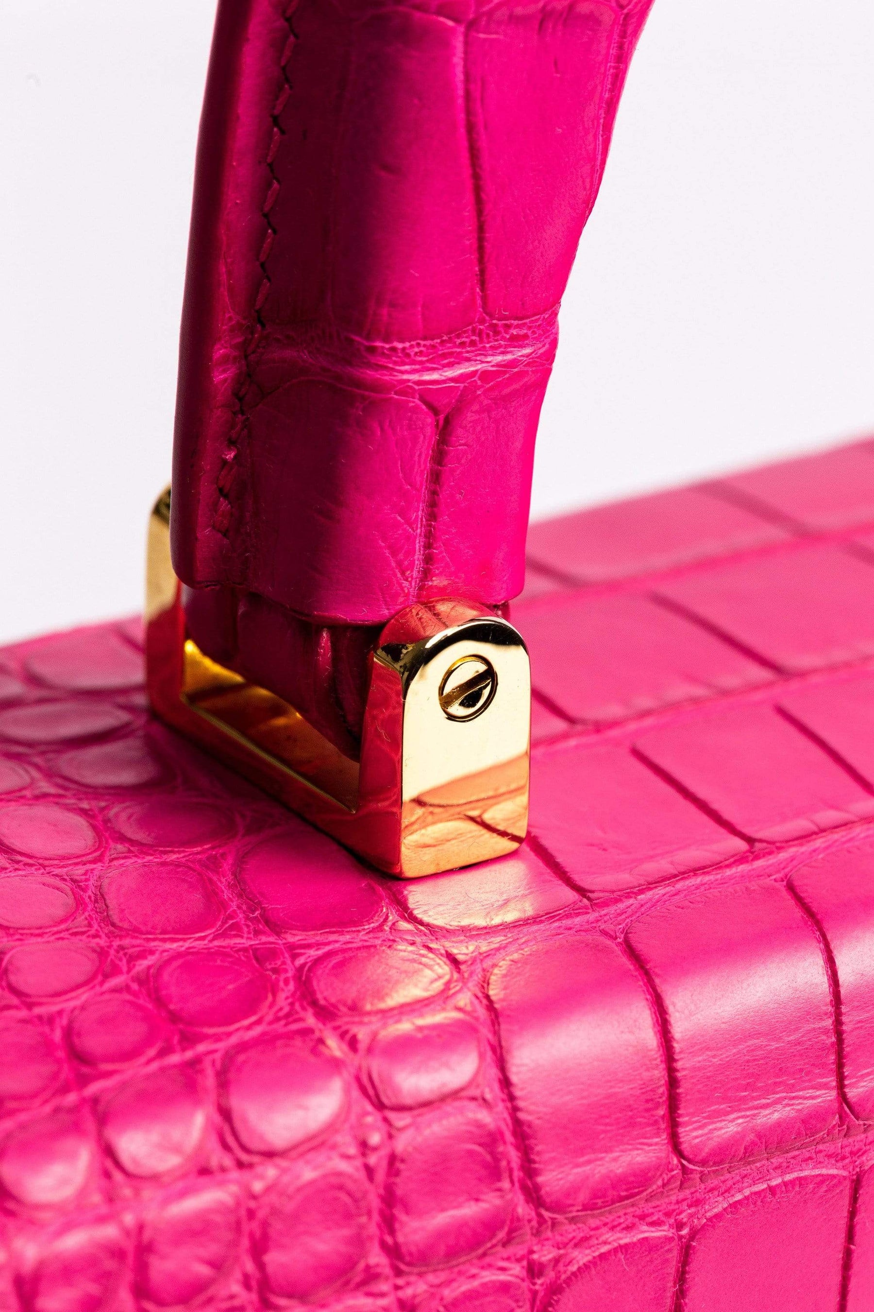 Tamagini Leather The  Symphony Bag - Hot Pink American Alligator | Tamagini Leather