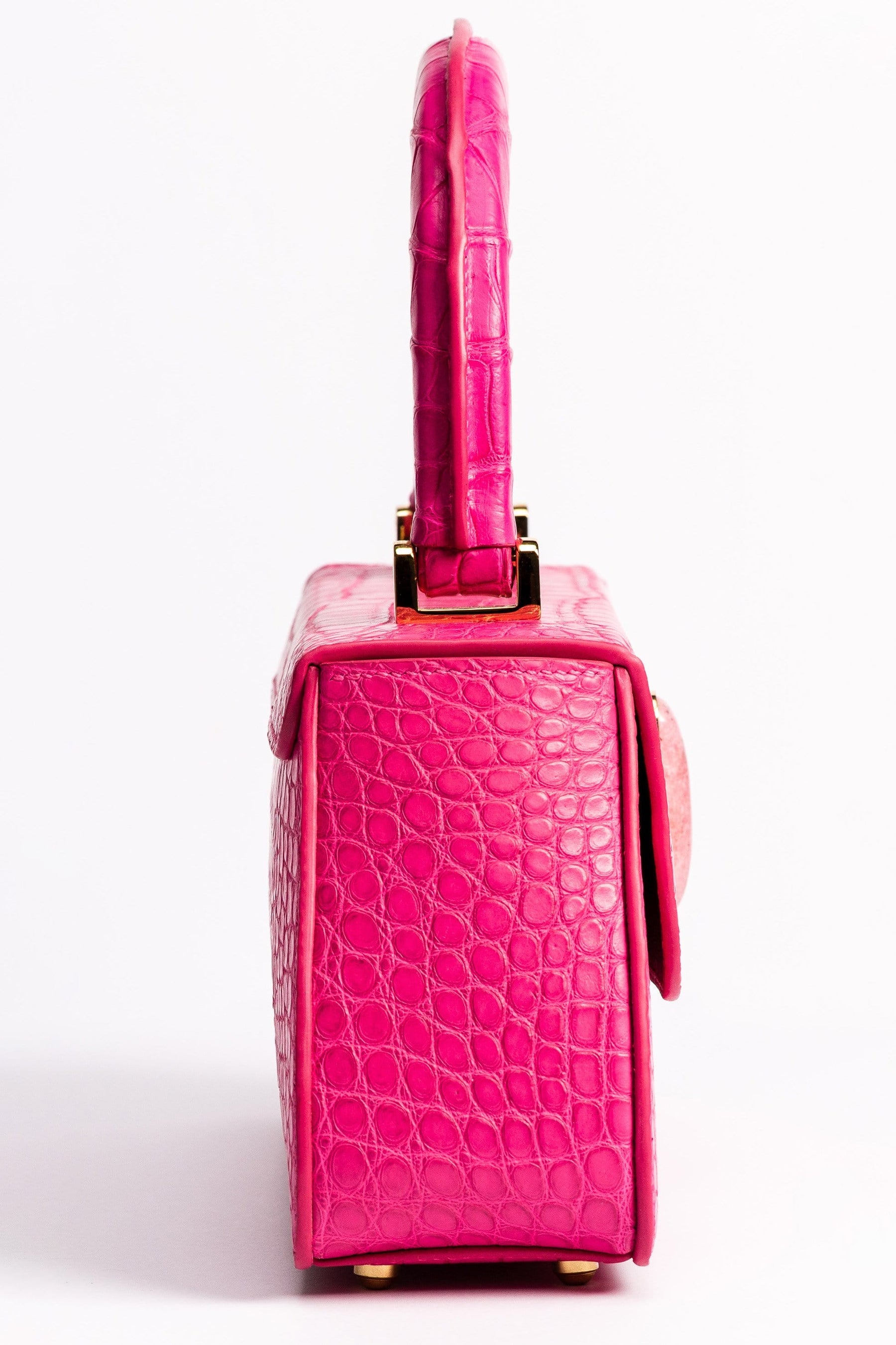 Tamagini Leather The  Symphony Bag - Hot Pink American Alligator | Tamagini Leather